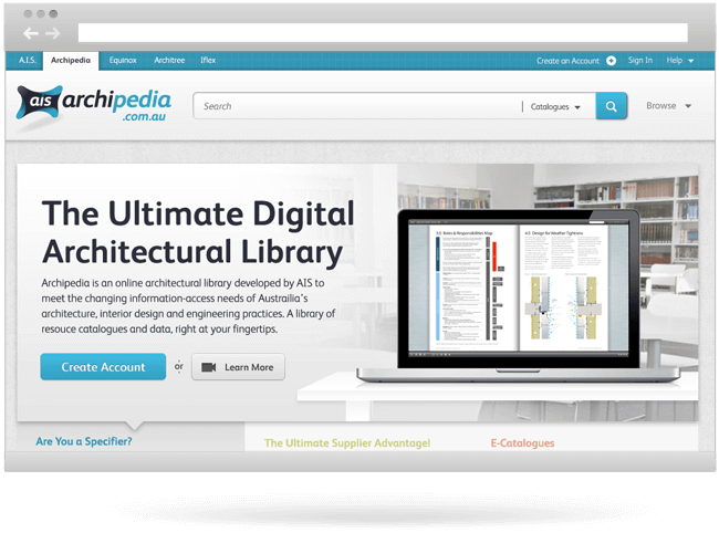 Archipedia Website Design